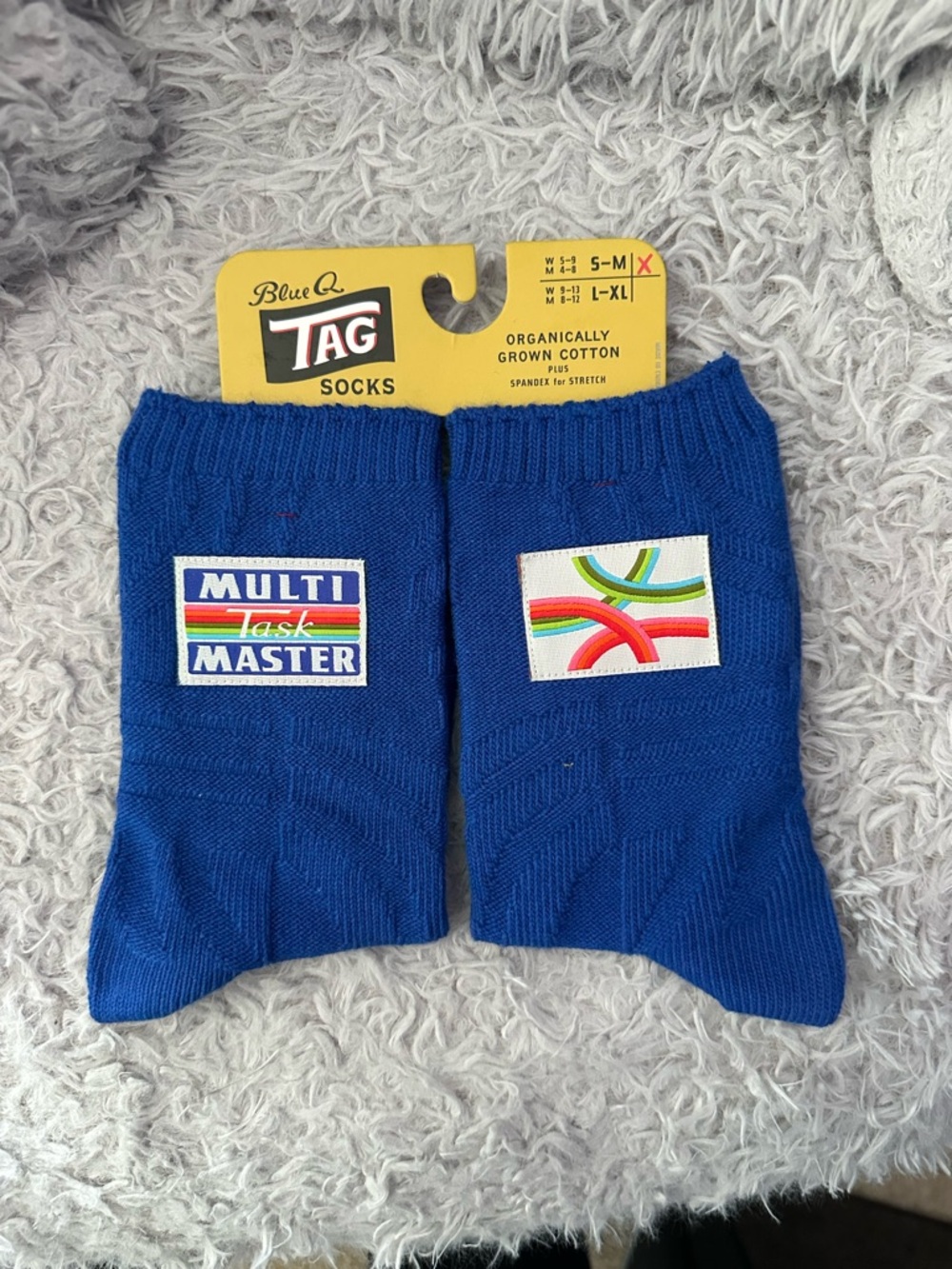 Blue Q Bold Blue "Multi Task Master" Men's Socks